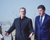 Kurdistan Region President Welcomes Iranian President on First Official Visit