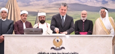 KRG Prime Minister Masrour Barzani Lays Foundation Stone for Shekhan-Lalish Road Project