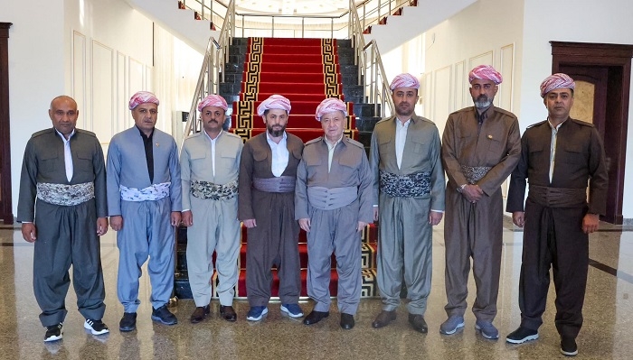 President Masoud Barzani Welcomes Wounded Peshmerga Veterans from Duhok