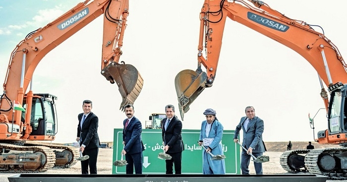 Prime Minister Masrour Barzani Lays Cornerstone for Bardarash-Khabat Highway