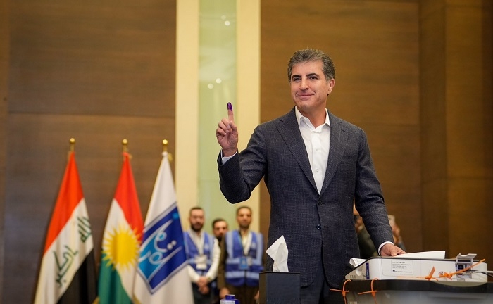 President Nechirvan Barzani Casts Vote in Erbil, Urges Citizens to Exercise Their Right in Kurdistan Parliamentary Elections