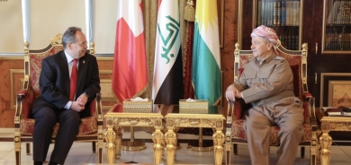 President Barzani Meets Swiss Ambassador to Iraq, Discusses Bilateral Relations