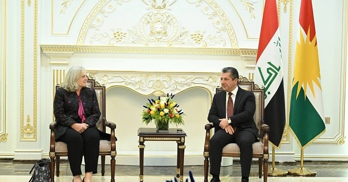 Prime Minister Masrour Barzani meets with U.S. Ambassador to Iraq