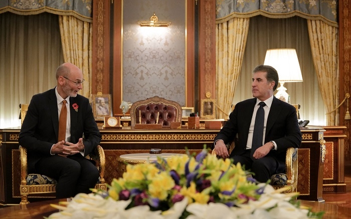 President Nechirvan Barzani and UK Ambassador Discuss Strengthening Relations, Emphasize Unity in New KRG Cabinet Formation