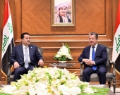 Kurdistan Region Prime Minister Masrour Barzani Welcomes Iraqi PM Mohammed Shia' Al-Sudani in Erbil