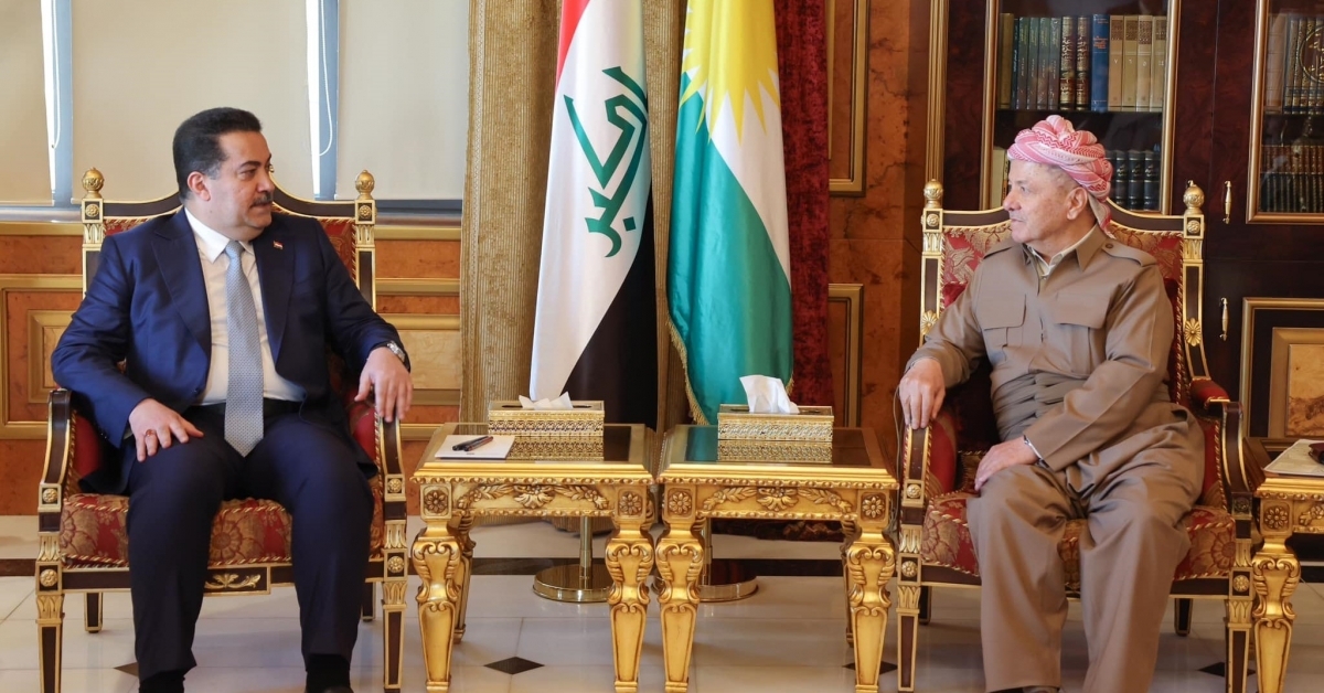 Barzani and Iraqi PM Sudani Meet to Strengthen KRG-Baghdad Relations