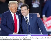 President-elect Donald Trump Nominates Senator Marco Rubio as Secretary of State