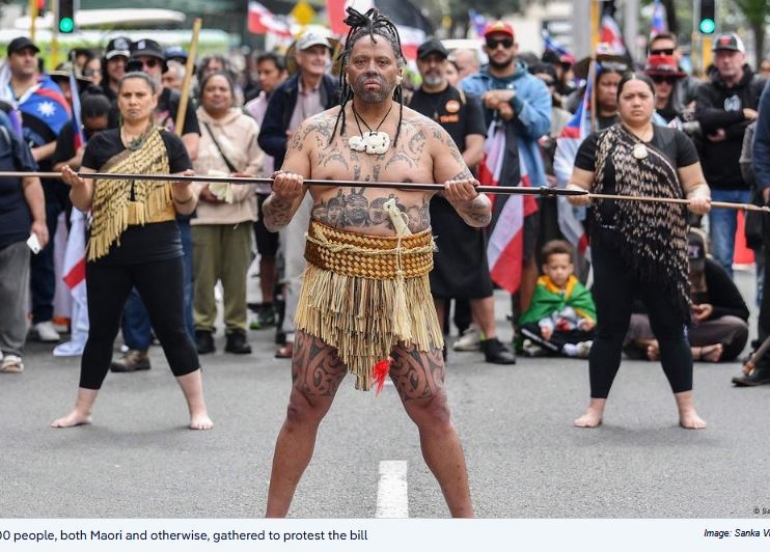 Tens of Thousands Protest in New Zealand Against Bill Alleged to Undermine Maori Rights