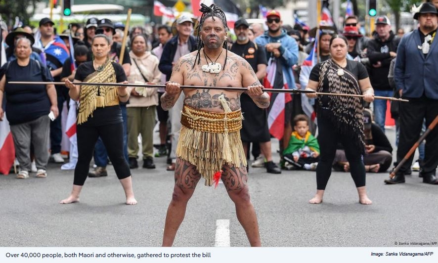 Tens of Thousands Protest in New Zealand Against Bill Alleged to Undermine Maori Rights