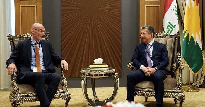 Prime Minister Masrour Barzani meets with UK Ambassador