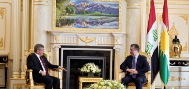 Prime Minister Masrour Barzani receives former Türkiye Prime Minister Ahmet Davutoğlu