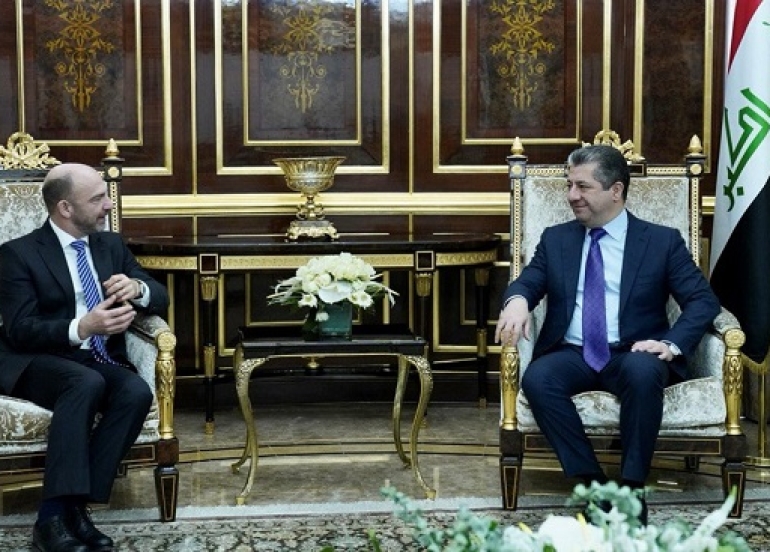 Prime Minister Masrour Barzani welcomes Belgian Ambassador