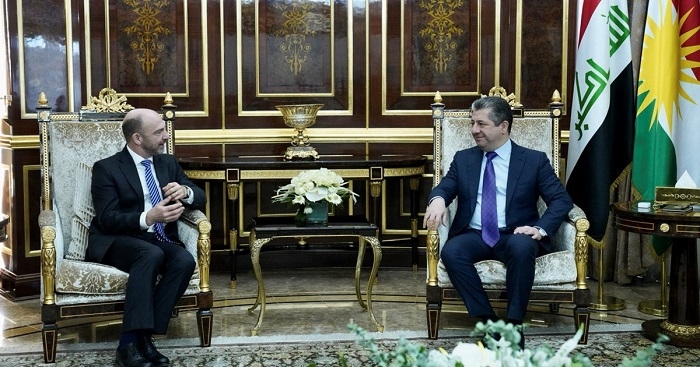 Prime Minister Masrour Barzani welcomes Belgian Ambassador