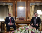 President Nechirvan Barzani receives the new Ambassador of Italy