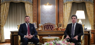 President Nechirvan Barzani receives the new Ambassador of Italy