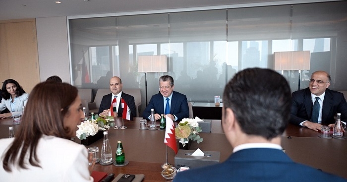 PM Barzani Meets with Bahraini Officials to Strengthen Economic Ties