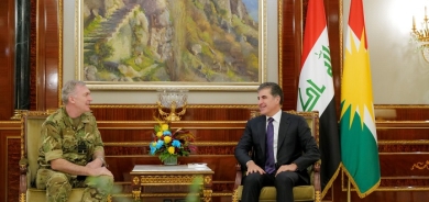 President Nechirvan Barzani meets with Admiral Sir Tony Radakin, UK Chief of Defense Staff