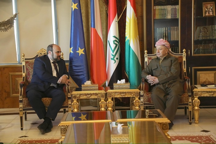 President Barzani Meets Czech Ambassador to Iraq, Discusses Bilateral Relations