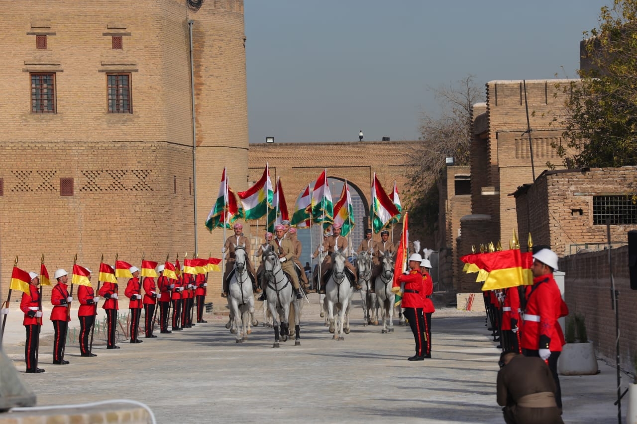 Kurdistan Flag Day Marked with Grand Ceremony at Erbil Citadel