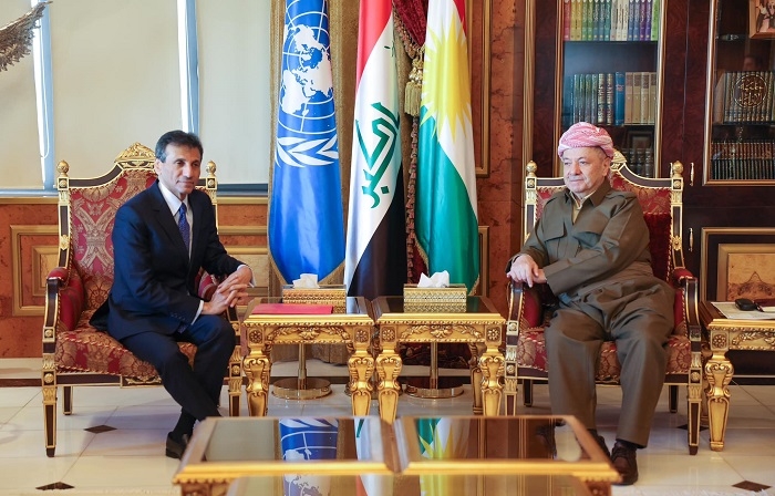 President Masoud Barzani Meets UN Special Representative to Discuss Political and Security Issues