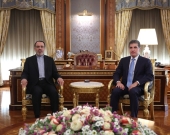 President Nechirvan Barzani welcomes the New Consul General of Iran