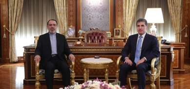 President Nechirvan Barzani welcomes the New Consul General of Iran