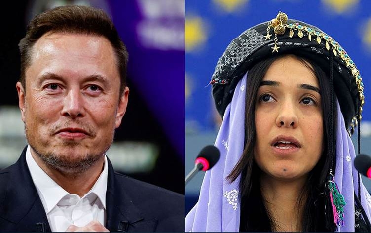 Nadiya Muradê ji Elon Musk re got: Divê tiştên ku hatin serê Êzidiyan neyên serê ti kesî