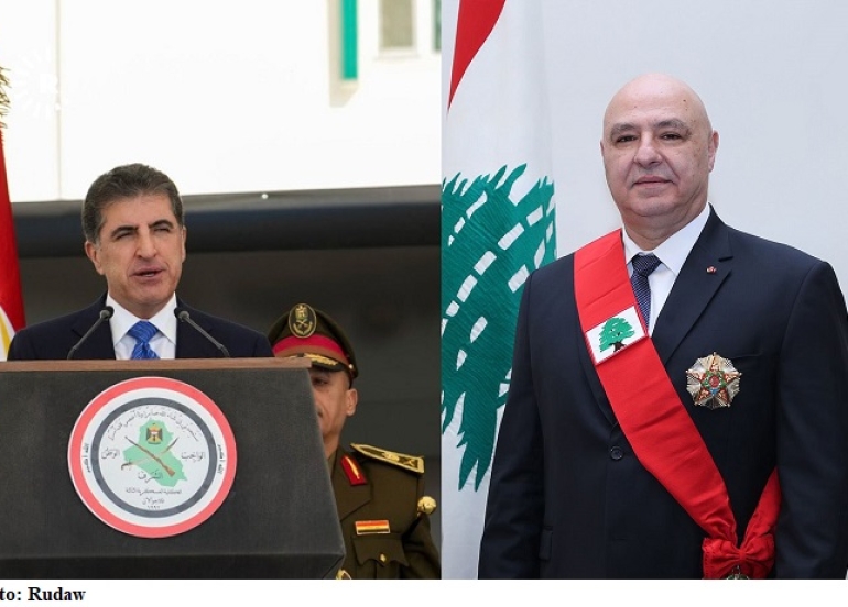 President Nechirvan Barzani Congratulates Joseph Aoun on Election as Lebanon’s President