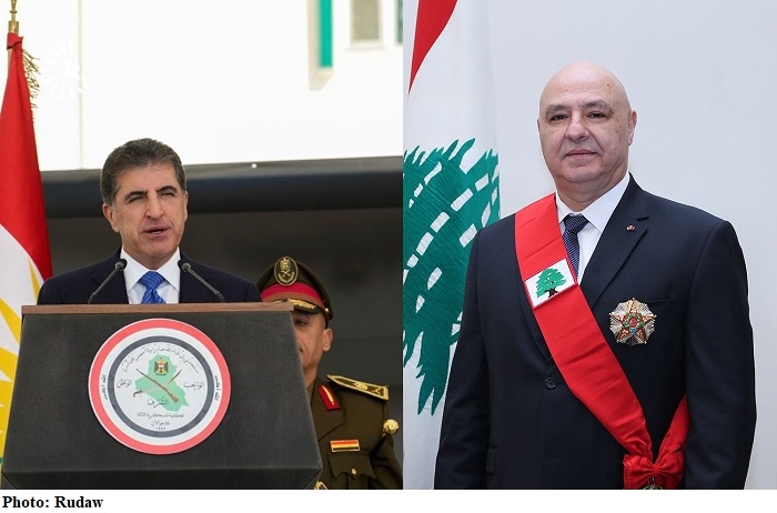 President Nechirvan Barzani Congratulates Joseph Aoun on Election as Lebanon’s President