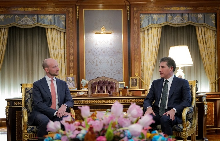 President Nechirvan Barzani welcomes the New Consul General of the Netherlands