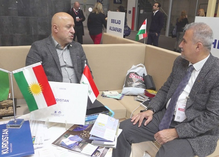 Kurdistan Delegation Participates in Al-Nasr 2025 International Investment Exhibition in Madrid