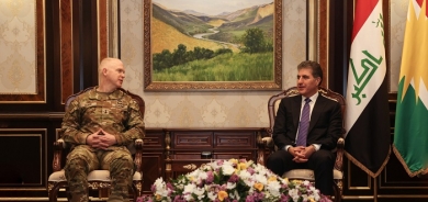 President Nechirvan Barzani meets with Commander of the International Coalition