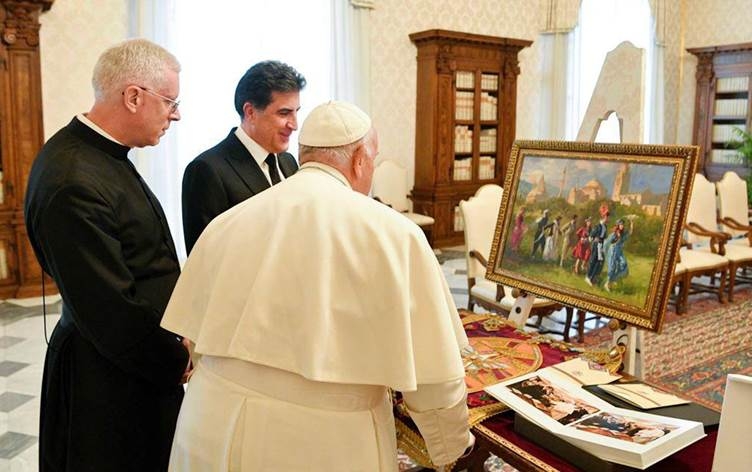 President Nechirvan Barzani Wishes Pope Francis a Swift Recovery