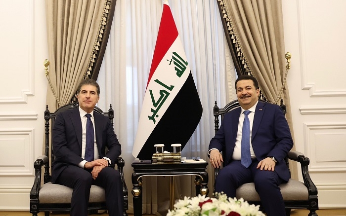 President Nechirvan Barzani Meets Iraqi Prime Minister in Baghdad to Discuss Regional Stability