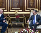 Prime Minister Masrour Barzani bids farewell to the UK Ambassador