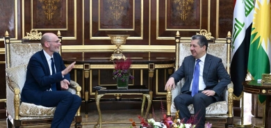 Prime Minister Masrour Barzani bids farewell to the UK Ambassador