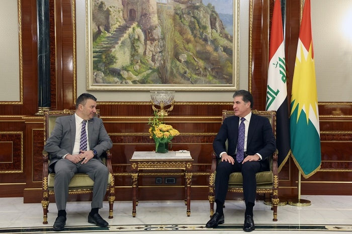 President Nechirvan Barzani meets with a delegation of Iraqi diaspora