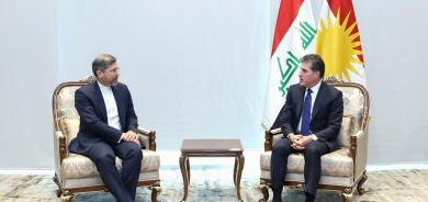 President Nechirvan Barzani meets with Deputy Foreign Minister of Iran