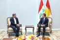 President Nechirvan Barzani meets with Deputy Foreign Minister of Iran