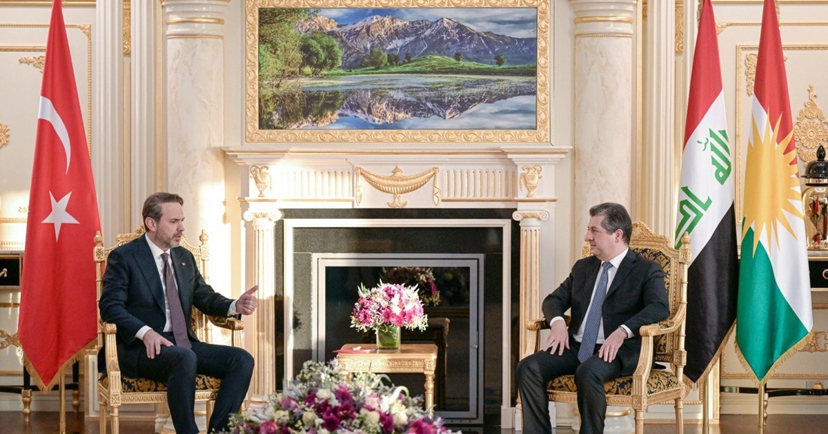 Prime Minister Masrour Barzani Welcomes Türkiye’s Minister of Energy and Natural Resources