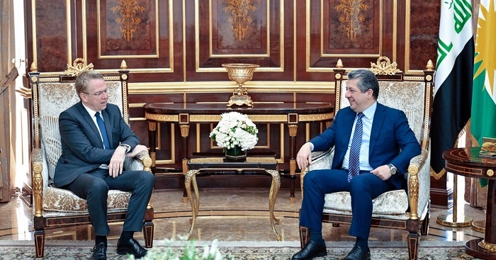 PM Masrour Barzani Receives French Ambassador