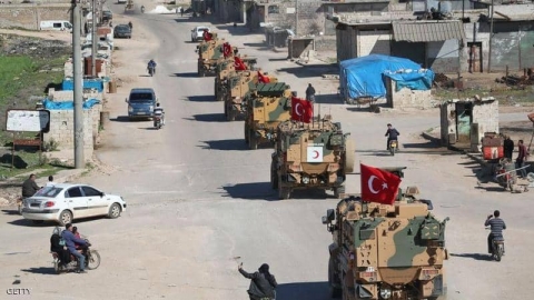 رتل عسكري هو الأضخم للقوات التركية يدخل الأراضي السورية
