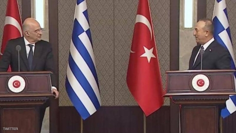 شجار دبلوماسي بين وزيري خارجية تركيا واليونان