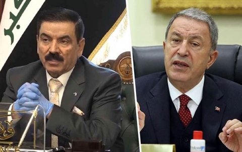 وزير الدفاع التركي لنظيره العراقي: نحترم سيادة ووحدة أراضي بلادكم