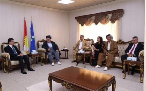 رئيس إقليم كوردستان يزور الحزب الاشتراكي الديمقراطي الكوردستاني
