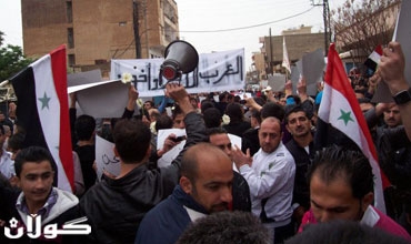 تظاهرات في المدن السورية بعنوان 