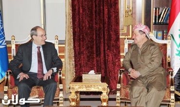 رئيس إقليم كوردستان يستقبل الممثل الخاص للأمين العام للأمم المتحدة في العراق