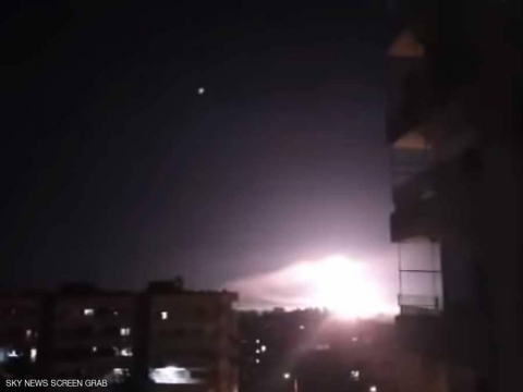 إسرائيل تكشف المواقع المستهدفة بضربات الليل في دمشق
