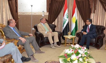 فلاح مصطفى يستقبل رئيس بعثة الإتحاد الأوربي لشؤون سيادة القانون في العراق