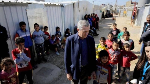 مفوض اللاجئين: وجهت رسالة قوية للحكومة السورية